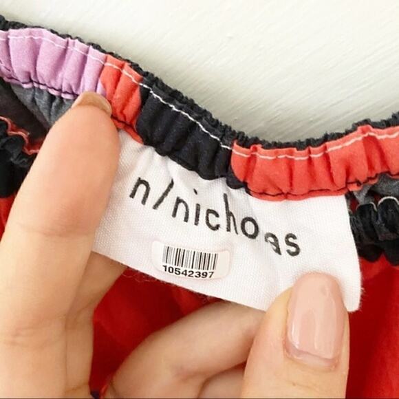 Nicholas Amalfi Striped dress off shoulders sz 4 - Picture 4 of 7